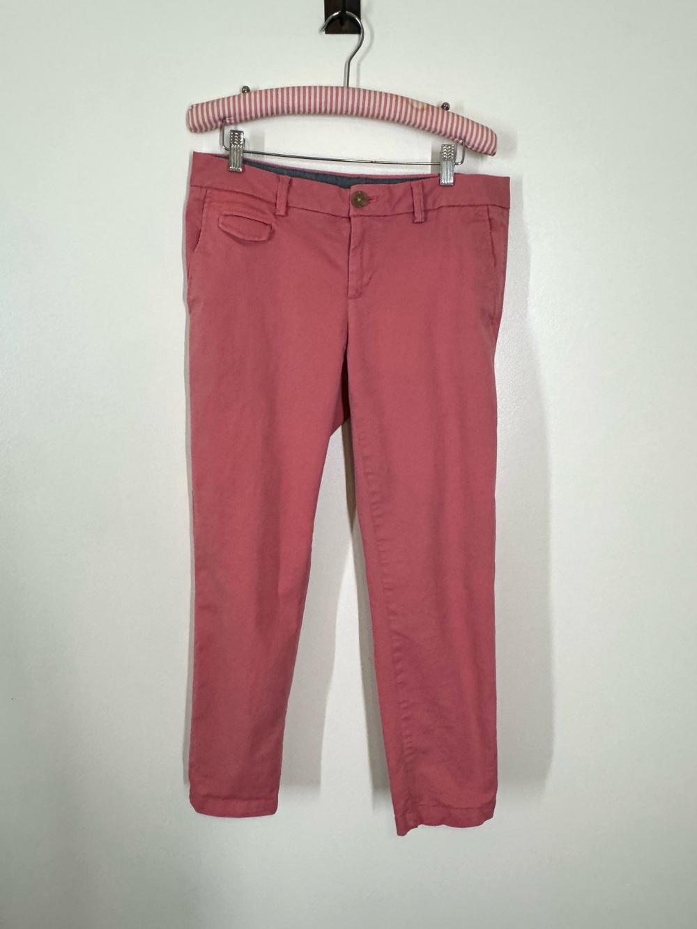 Banana Republic Coral Stretch Cropped Pants Size 6 Chino Twill Versatile